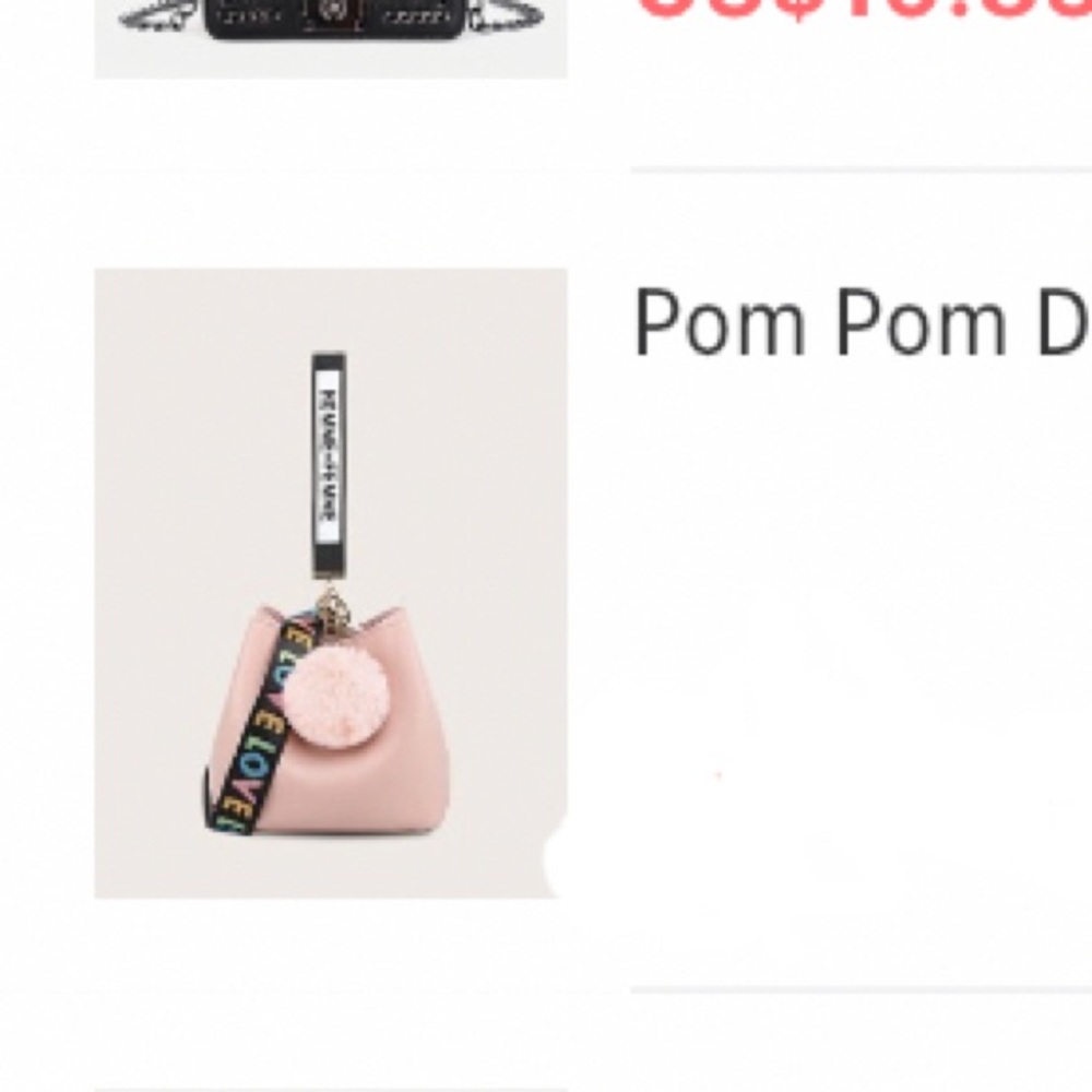 Pink bucket purse